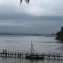 A stiff breeze and clouds approach the dock